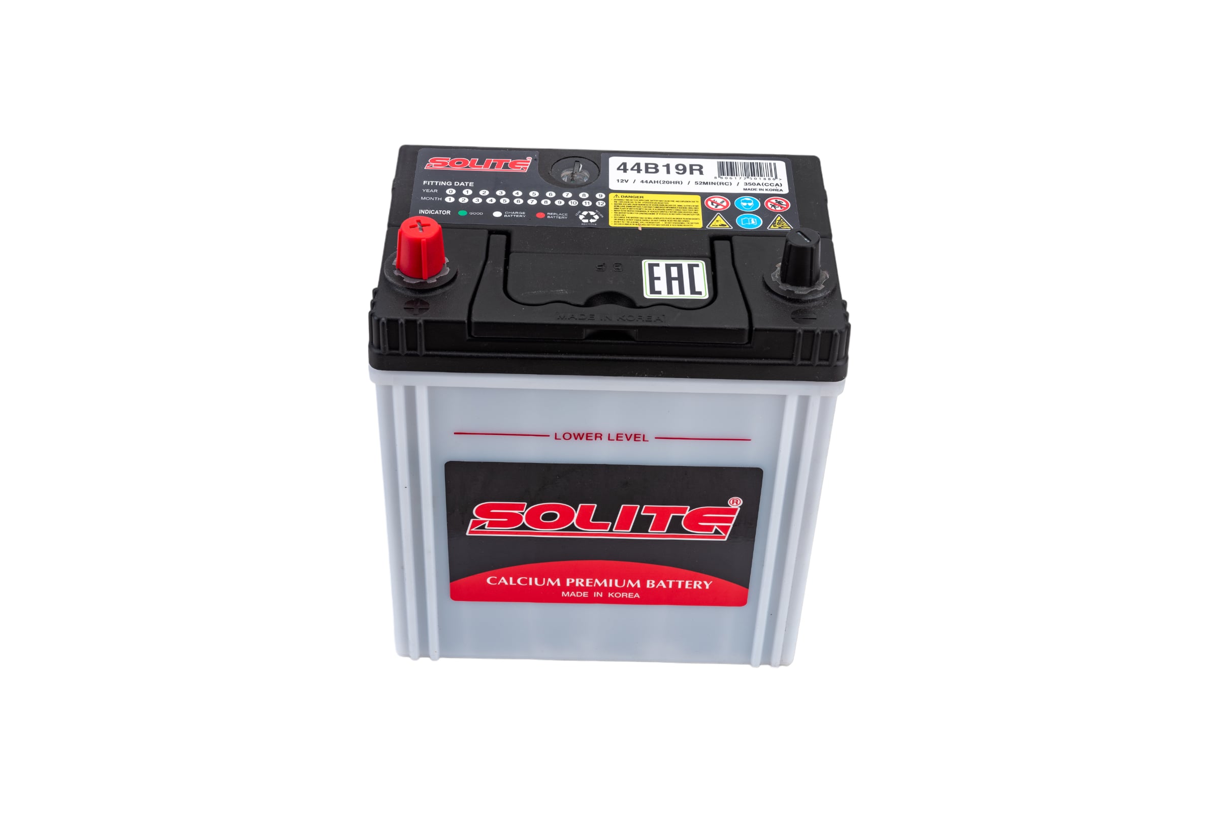 Аккумуляторная батарея SOLITE 6СТ44 187х127х219 44B19R - выгодная цена,  отзывы, характеристики, фото - купить в Москве и РФ