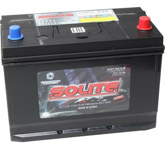Аккумуляторная батарея SOLITE 6СТ110 125D31R BH 301х172х220 125D31R BH