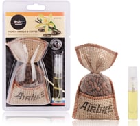 Ароматизатор Airline Кофе в мешочке со спреем, французская ваниль и кофе AFCO196