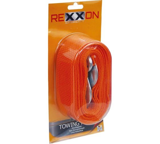 Буксировочный трос REXXON 3,5Т, крюки, в блистере 1-05-1-2-2-3 1