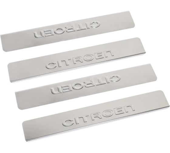 Накладки внутренних порогов CITROEN C4 2013->, нерж. сталь к-т 4 шт. DolleX NPS-006 1