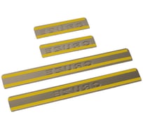 Накладки внутренних порогов CHEVROLET Cruze 2009->, штамп нерж. сталь к-т 4 шт. DolleX NPS-067