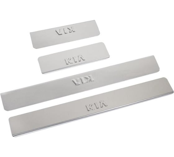 Накладки внутренних порогов KIA Soul 2013->, нерж. сталь к-т 4 шт. DolleX NPS-020