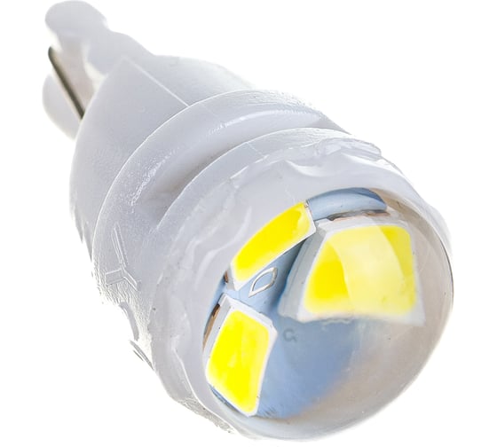 Автолампа диод T10 W5W 3 SMD диода 1-контурная без цоколя белая салон SKYWAY S08201390
