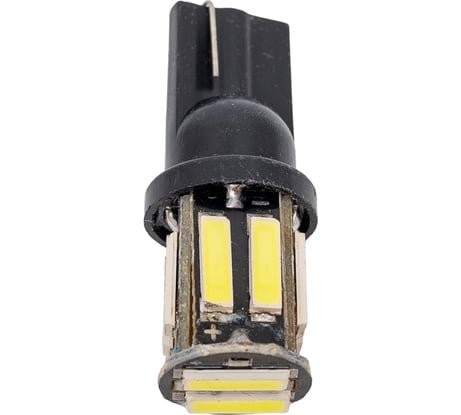 Автолампа диод T10 W5W 10 SMD без цоколя 1-контурная белая SKYWAY S08201076