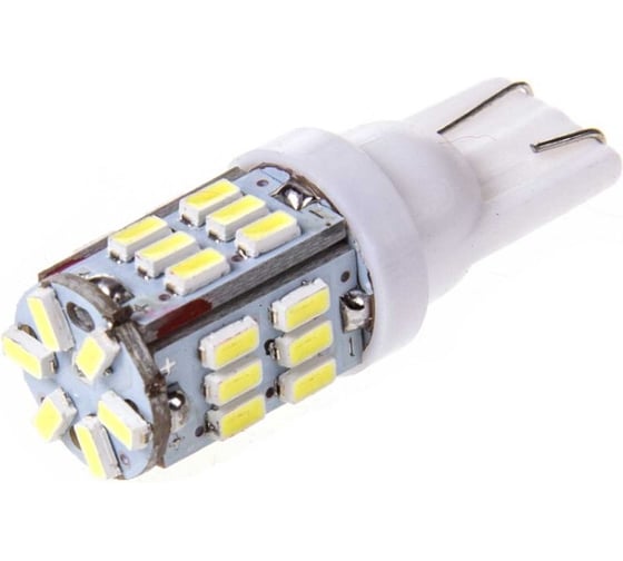 Автолампа диод T10 W5W 30 SMD диодов 1-контурная без цоколя, белая SKYWAY S08201116