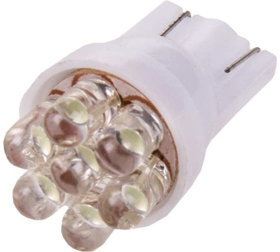 Автолампа диод T10 W5W 24V 7 диодов без цоколя 1-контурная белая SKYWAY S08202023
