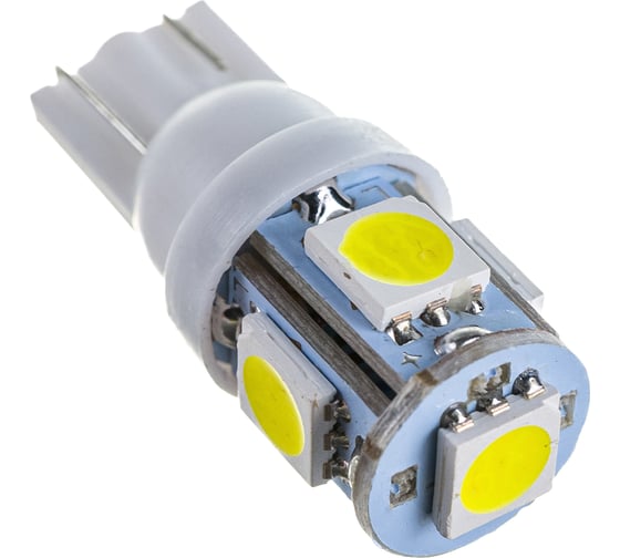 Автолампа диод T10 W5W 24V 5 SMD без цоколя 1-контурная белая SKYWAY S08202005