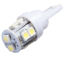 Автолампа диод T10 W5W 10 SMD диодов без цоколя 1-контурная белая SKYWAY S08201105