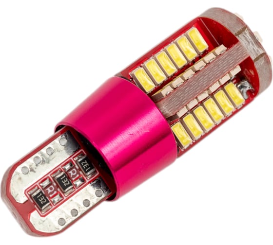 Автолампа SKYWAY диод T10 (W5W) 12/24V 57 SMD диодов 1-конт (CANBUS) белая, 2 шт. S08201245