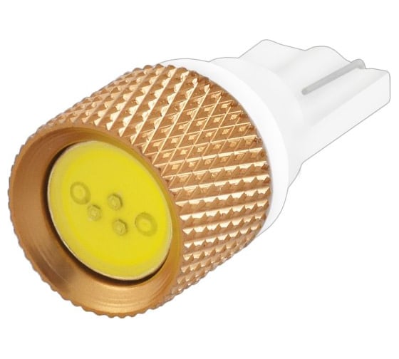 Автолампа диод T10 W5W 1 SMD диод без цоколя радиатор 1-контурная белая SKYWAY S08201093 1