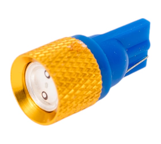 Автолампа диод T10 W5W 1 SMD диод EXTRA LIGHT без цоколя радиатор 1-контурная синяя SKYWAY S08201091