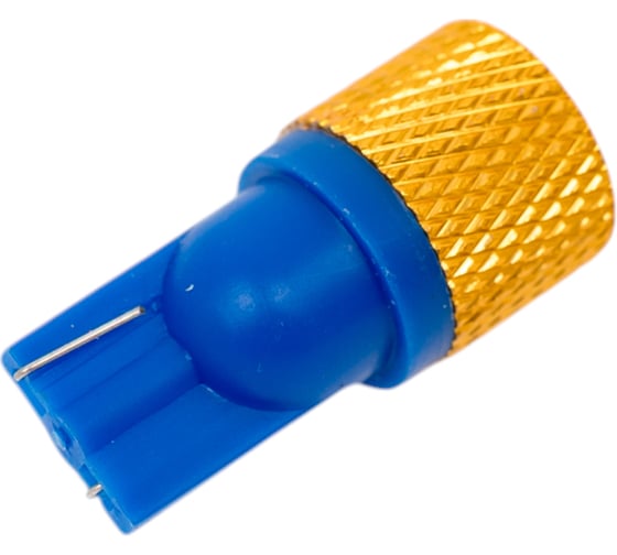 Автолампа диод T10 W5W 1 SMD диод EXTRA LIGHT без цоколя радиатор 1-контурная синяя SKYWAY S08201091