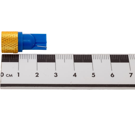 Автолампа диод T10 W5W 1 SMD диод EXTRA LIGHT без цоколя радиатор 1-контурная синяя SKYWAY S08201091