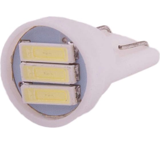 Автолампа диод T10 W5W 3 SMD без цоколя 1-контурная белая SKYWAY S08201077