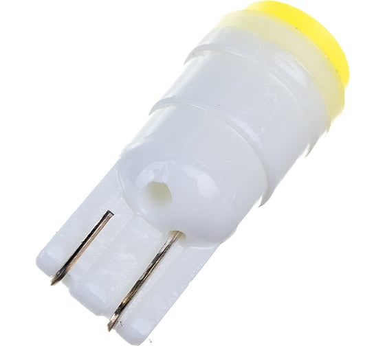 Автолампа диод SKYWAY T10 (W5W) 12V 1 SMD 1-конт фарфор Белая комп.2 шт габ/стоп/салон/номер S08201103