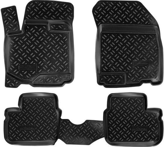 Ковры Airline для Suzuki SX4 I Classic 06-, 10- 4 шт., высокий борт, ТЭП, черные ACM-PS-64