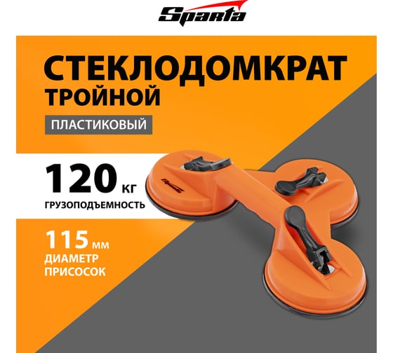 Тройной пластиковый стеклодомкрат SPARTA 875156