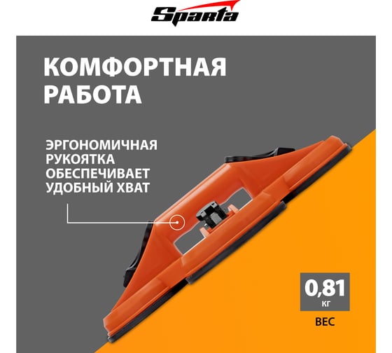 Тройной пластиковый стеклодомкрат SPARTA 875156