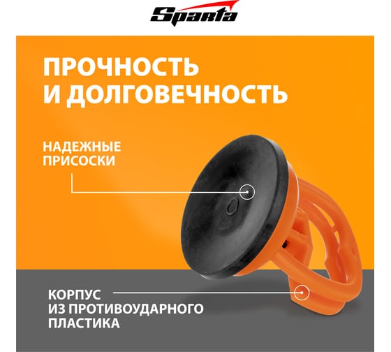 Одинарный стеклодомкрат мини SPARTA 875054