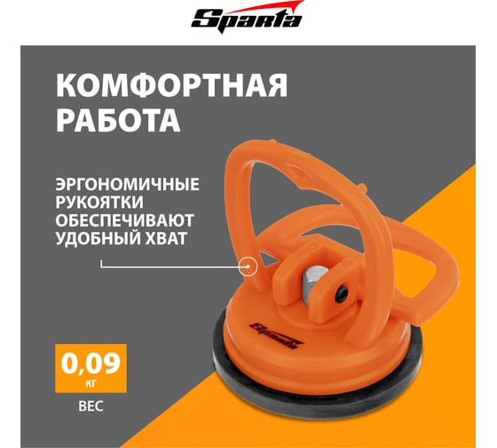Одинарный стеклодомкрат мини SPARTA 875054