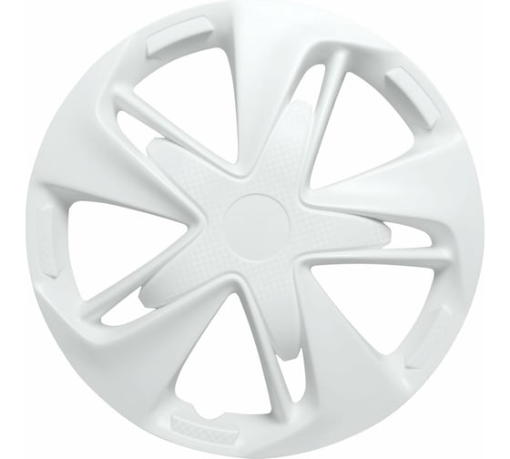 Колесные колпаки Airline 16" Супер Астра, белые, карбон, комплект 2 шт. AWCC-16-03