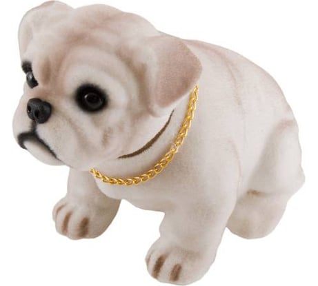 Большая собака в машину с освежителем "Лимон" SKYWAY Бульдог S04201007