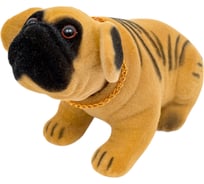 Большая собака в машину с освежителем "Ваниль" SKYWAY Шарпей коричневый S04201009