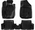 Ковры Airline для Renault Duster 4WD 11-15, 4 шт., крепеж, высокий борт, 3D с подпятником, ТЭП, черные ACM-PS-54 1