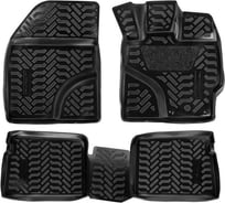 Ковры Airline для Toyota Prius RHD XV30 2009-15, 4 шт., высокий борт, 3D с подпятником, ТЭП, черные ACM-PS-68