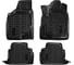 Ковры Airline для Toyota Harrier 2WD RHD 03-13, 4 шт., высокий борт, 3D с подпятником, ТЭП, черные ACM-PS-70 1