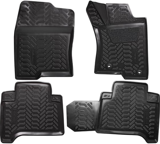 Ковры Airline для Toyota Prado 02- RHD, 4 шт., высокий борт, 3D с подпятником, ТЭП, черные ACM-PS-77 1