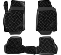 Ковры в салон Airline для Opel Mokka 12-, 4 шт., высокий борт, ТЭП, черные ACM-PS-52