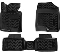 Ковры Airline для Kia Ceed 2012-, 4 шт., высокий борт, 3D с подпятником, ТЭП, черные ACM-PS-39