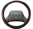 Оплетка SKYWAY Wood-3 L Черно/Коричневая экокожа S01102026 1