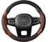 Оплетка SKYWAY Wood-1 2 подушечки M Черно/Коричневая экокожа S01102002 2