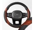 Оплетка SKYWAY Wood-1 2 подушечки M Черно/Коричневая экокожа S01102002 11
