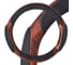 Оплетка SKYWAY Wood-1 2 подушечки L Черно/Коричневая экокожа S01102001 1