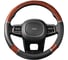 Оплетка SKYWAY Wood-8 M Черно/Коричневая экокожа S01102058 2