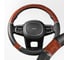 Оплетка SKYWAY Wood-8 M Черно/Коричневая экокожа S01102058 7