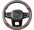 Оплетка SKYWAY Wood-2 M Серая экокожа S01102327 1