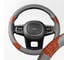 Оплетка SKYWAY Wood-2 M Серая экокожа S01102327 2