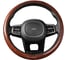 Оплетка SKYWAY Wood-4 M Коричневая экокожа S01102038 2