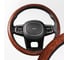 Оплетка SKYWAY Wood-4 M Коричневая экокожа S01102038 9