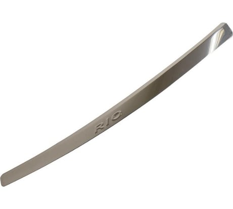 Накладка бампера декор KIA Rio X-Line, штамп RIO нержавеющая сталь DolleX NBI-060