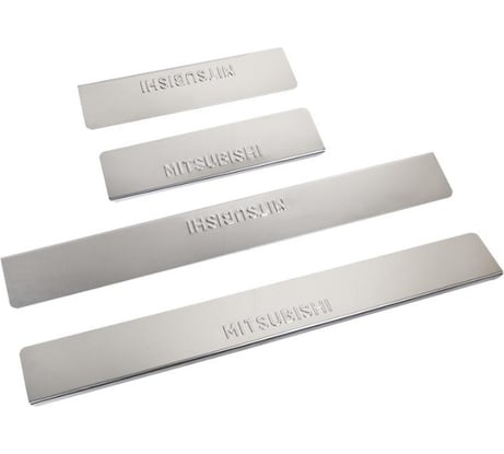 Накладки внутренних порогов MITSUBISHI ASX 2013->, нержавеющая сталь к-т 4 шт. DolleX NPS-023