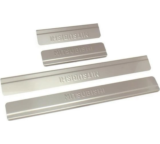Накладки внутренних порогов MITSUBISHI Outlander 2015->, ступенчатые DolleX NSI-006