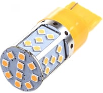 Автолампа диод SKYWAY T20 W21W 35 SMD диодов 1-контурная, обманка, желтая S08201268