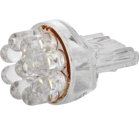 Автолампа диод SKYWAY T20 W21/5W 9 LED диодов 2-контурная, белая S08201205