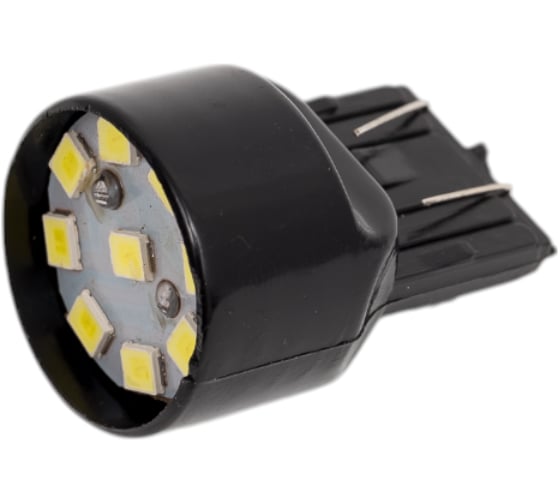 Автолампа диод SKYWAY T20 W21/5W 9 SMD 2-контурная, белая S08201204